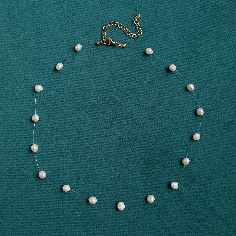 Pearl Choker Necklace Vintage - Collier de perles d'eau douce naturelles