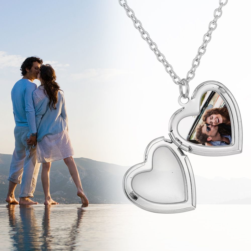 Heart Locket Necklace Photo - Chaîne de bijoux pour amoureux de
