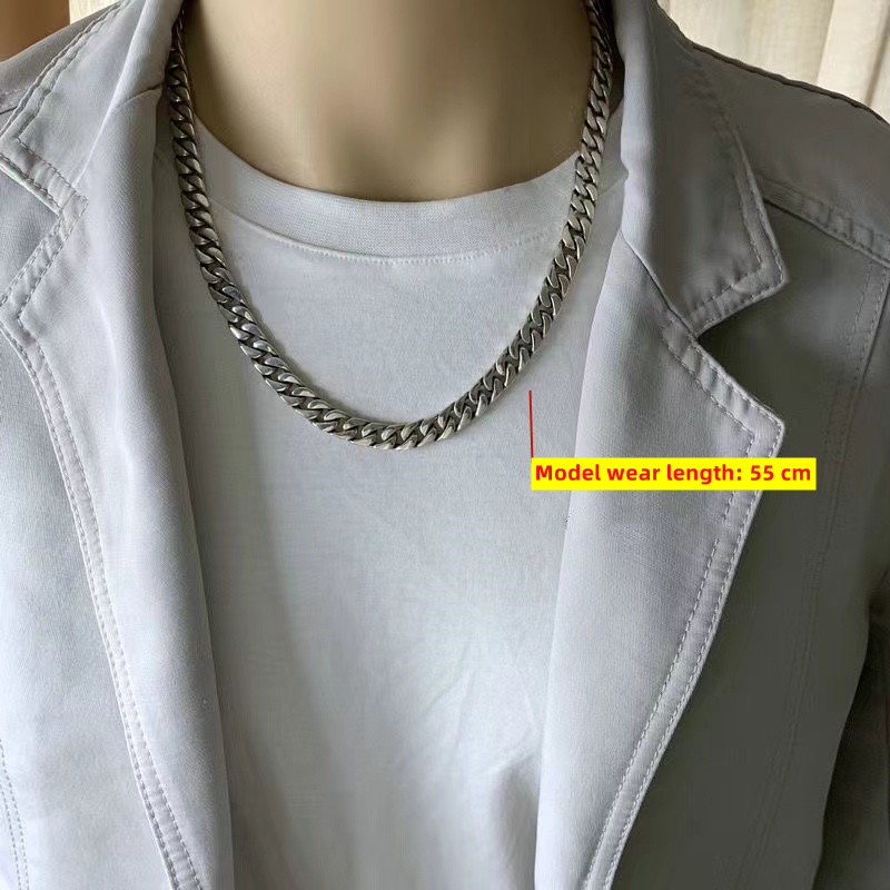 Prix usine 100% S925 argent St - 925 Sterling Silver Chain Necklace Men avis et prix