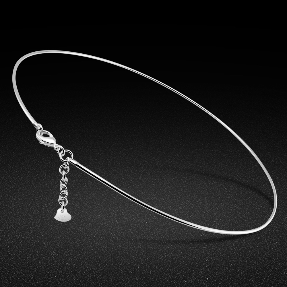 Kpop – collier ras du cou en a - 925 Sterling Silver Chain Necklace Men avis et prix