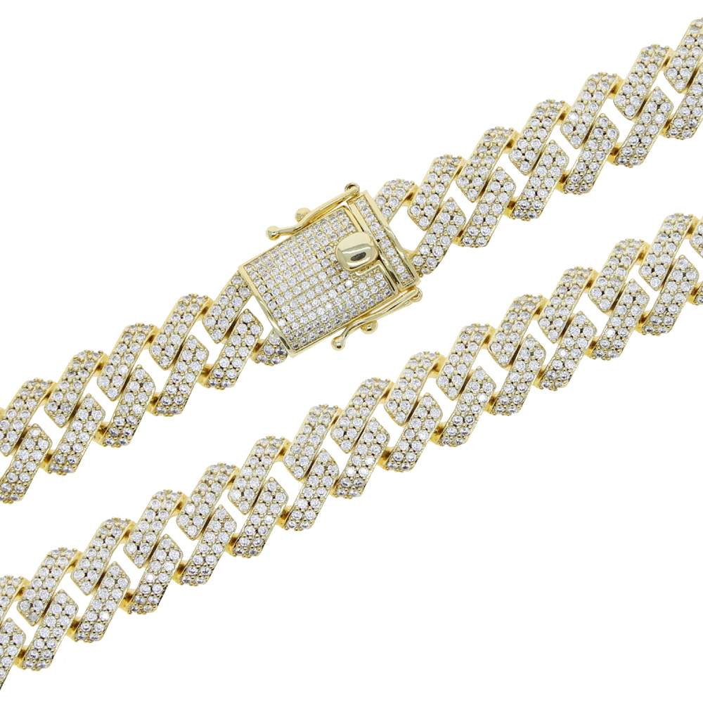 Bracelet de cheville en Zircon - Cuban Link Chain 12Mm avis et prix
