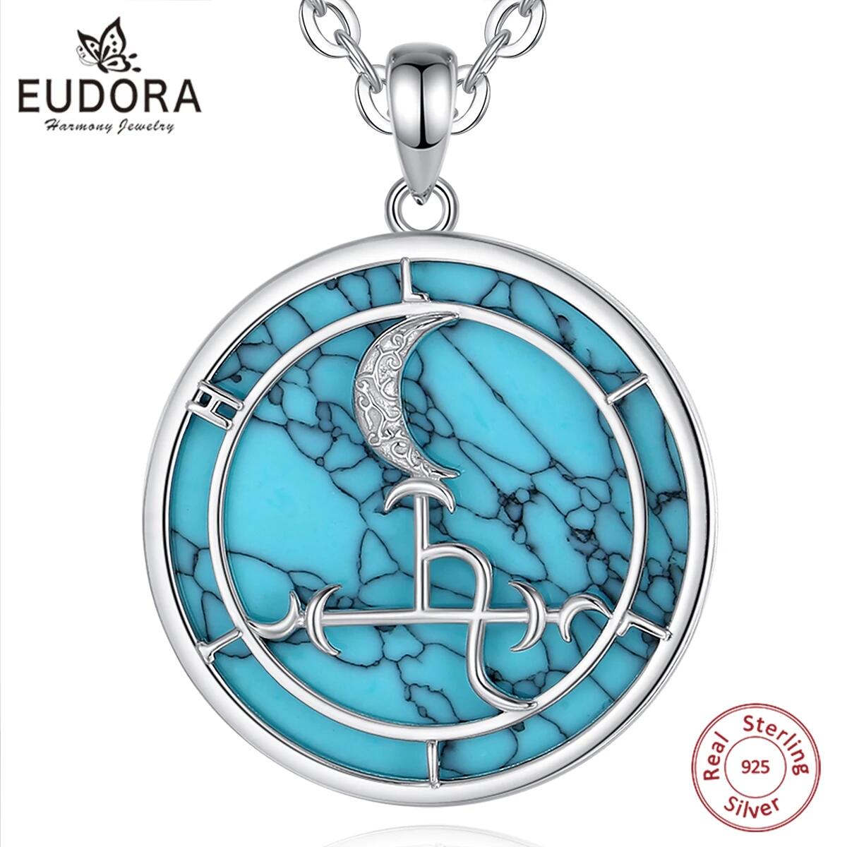 Eudora-Collier Lilith Moon en  - 925 Sterling Silver Chain Necklace Men avis et prix