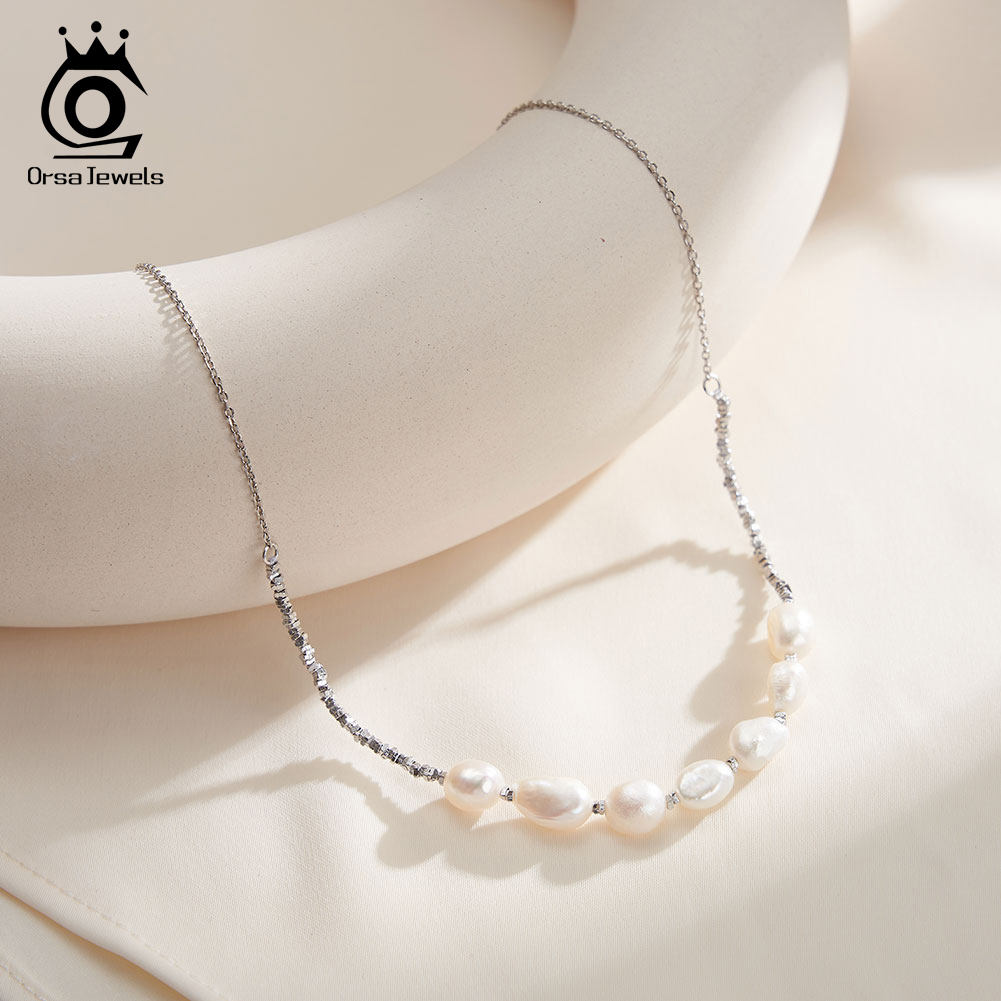 ORSA JEWELS Vintage 925 en arg - Pearl Choker Necklace Vintage avis et prix
