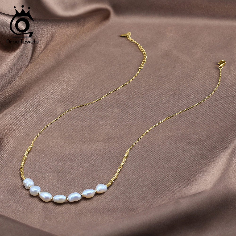 ORSA JEWELS Vintage 925 en arg - Pearl Choker Necklace Vintage avis et prix