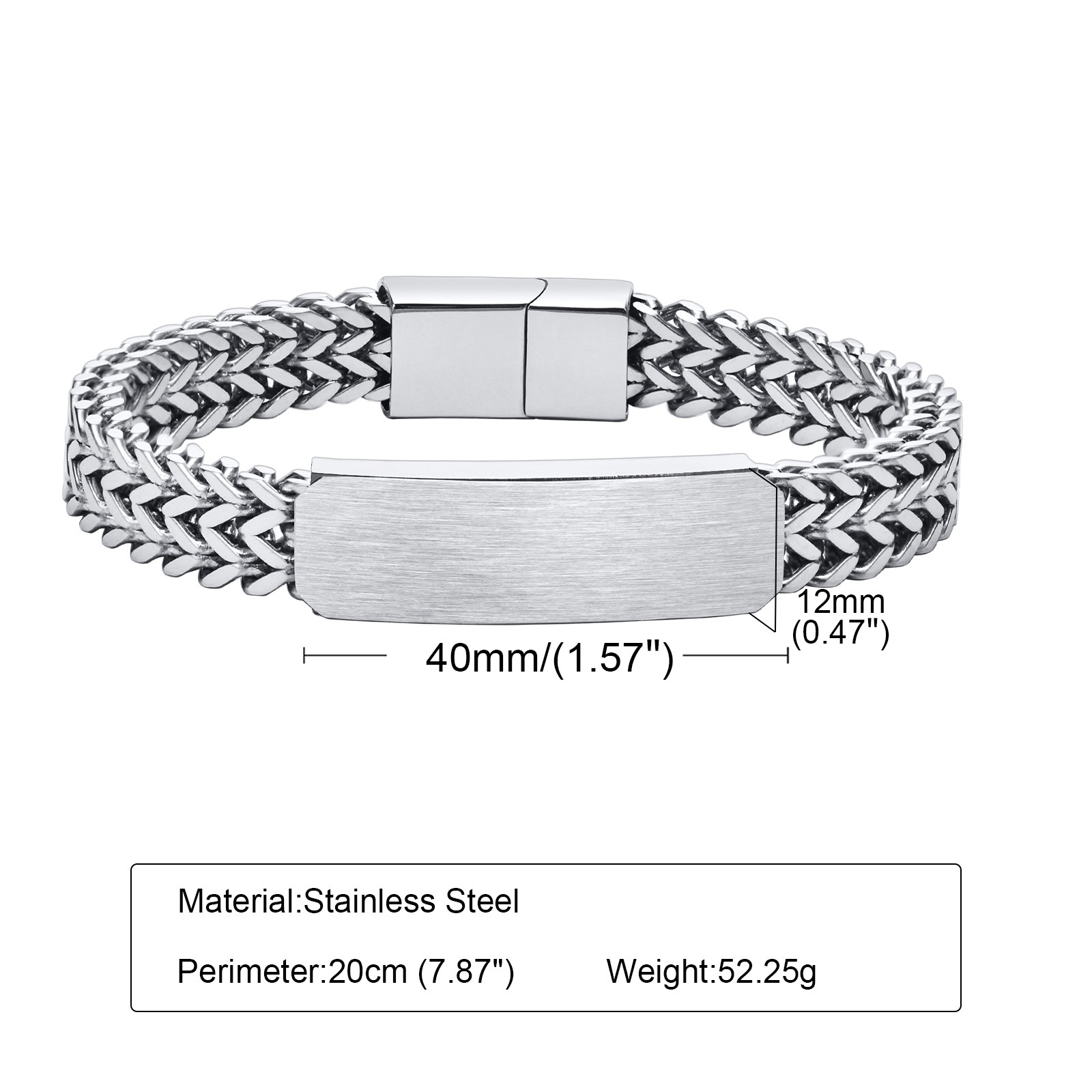 Bracelets d'identification per - Cuban Link Chain 12Mm avis et prix