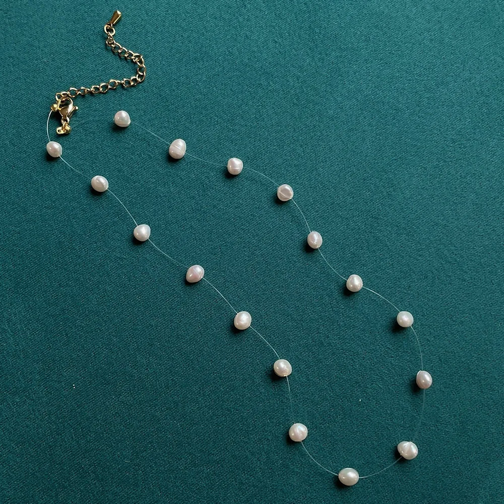 Collier de perles d'eau douce  - Pearl Choker Necklace Vintage avis et prix