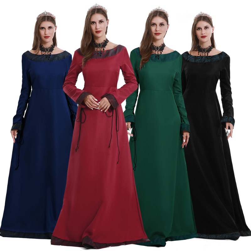 Robe longue médiévale pour fem - Necklaces avis et prix