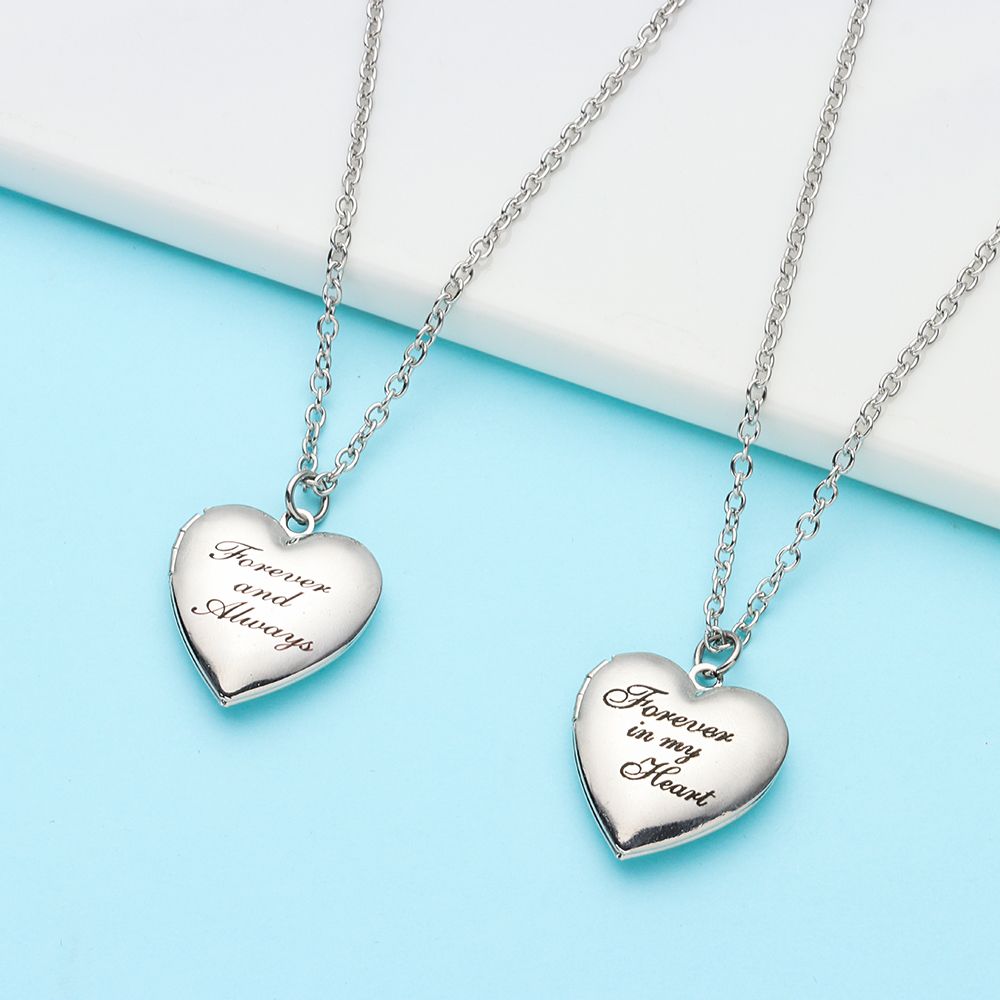 Chaîne de bijoux pour amoureux - Heart Locket Necklace Photo avis et prix