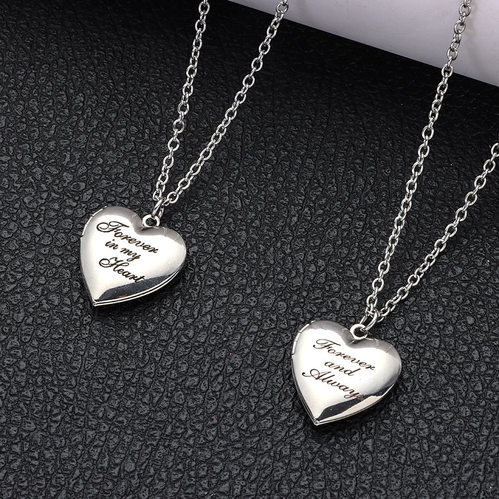 Chaîne de bijoux pour amoureux - Heart Locket Necklace Photo avis et prix