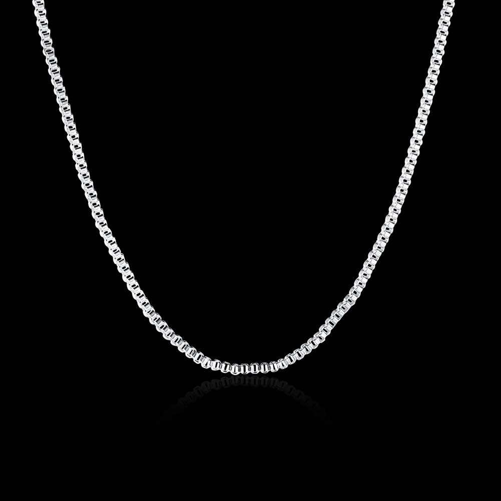 10 pièces 16-24 pouces 925 en  - 925 Sterling Silver Chain Necklace Men avis et prix