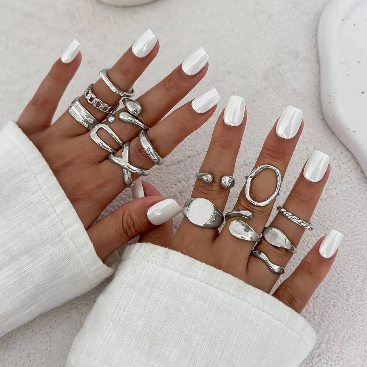 IngeSight.Z 14 pièces/ensemble - Vintage Punk Knuckle Rings Set avis et prix