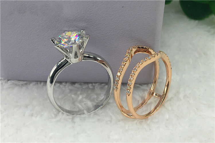 Bague de fiançailles de mariag - Moissanite Engagement Ring 1 Carat avis et prix