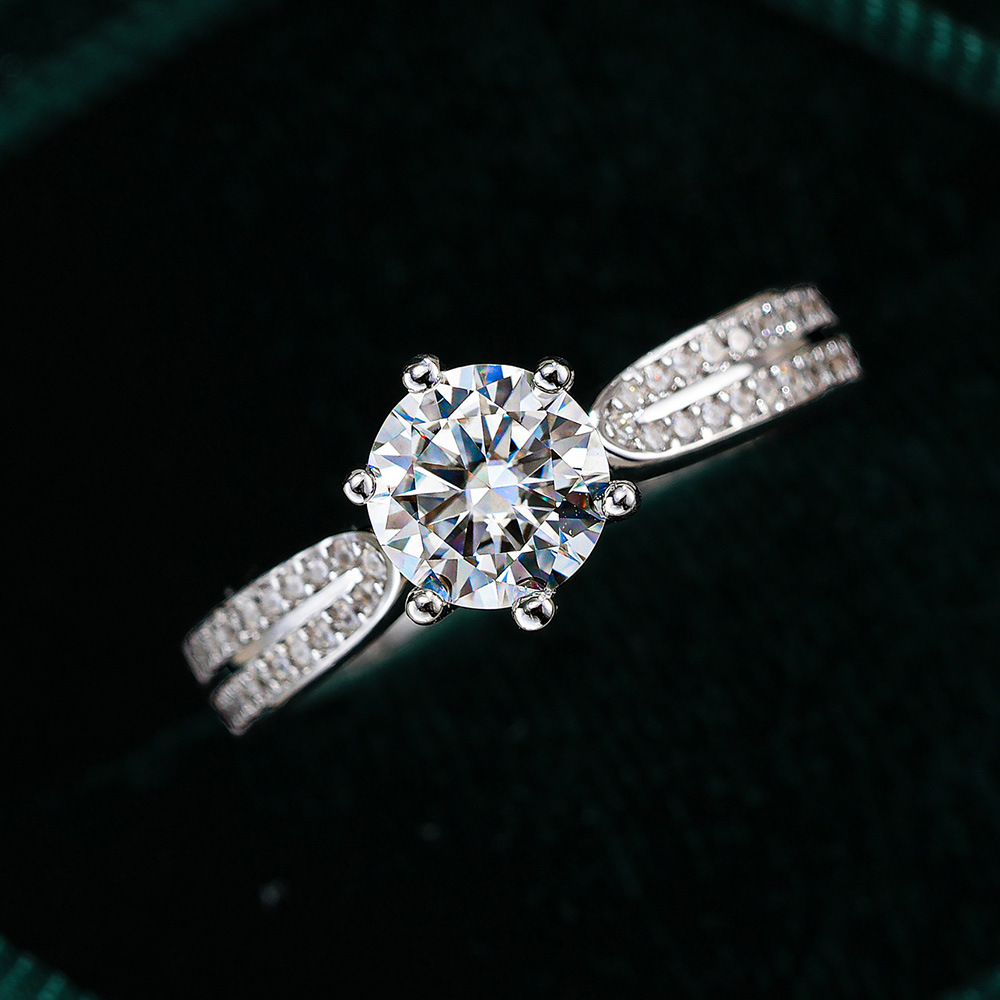 Bague de fiançailles classique - Moissanite Engagement Ring 1 Carat avis et prix