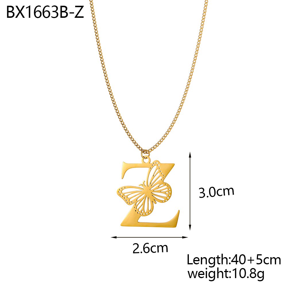 CARLIDANA – pendentif délicat  - Initial Letter Necklace 18K Gold avis et prix