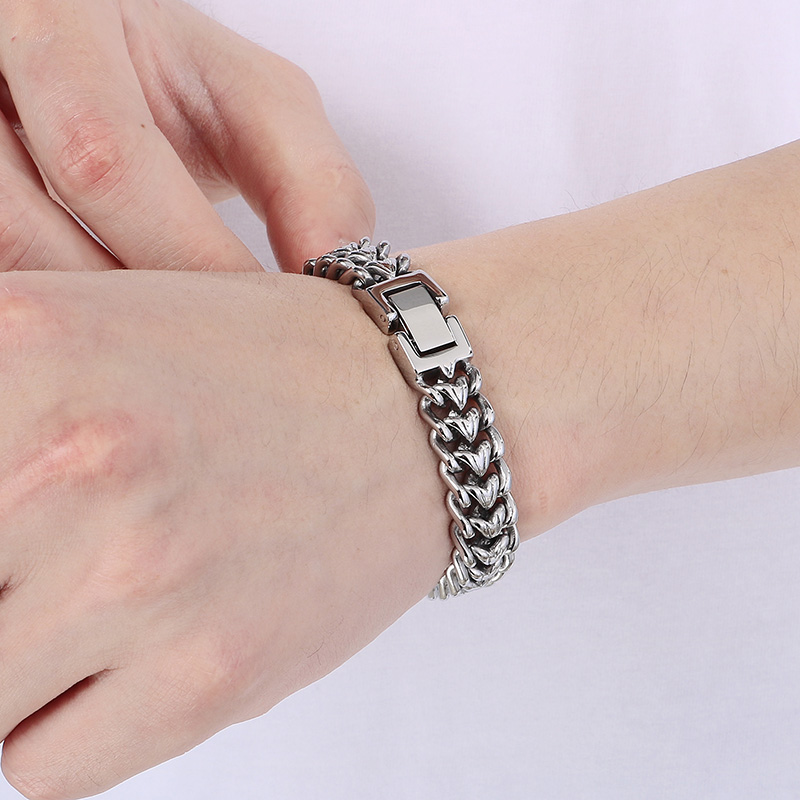 Bracelet chaîne tressée en aci - Cuban Link Chain 12Mm avis et prix